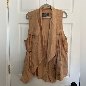 Linen vest torrid size 2 NWOT
